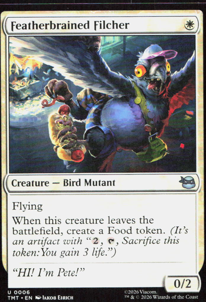 Featherbrained Filcher 0006 Teenage Mutant Ninja Turtles Magic: The Gathering