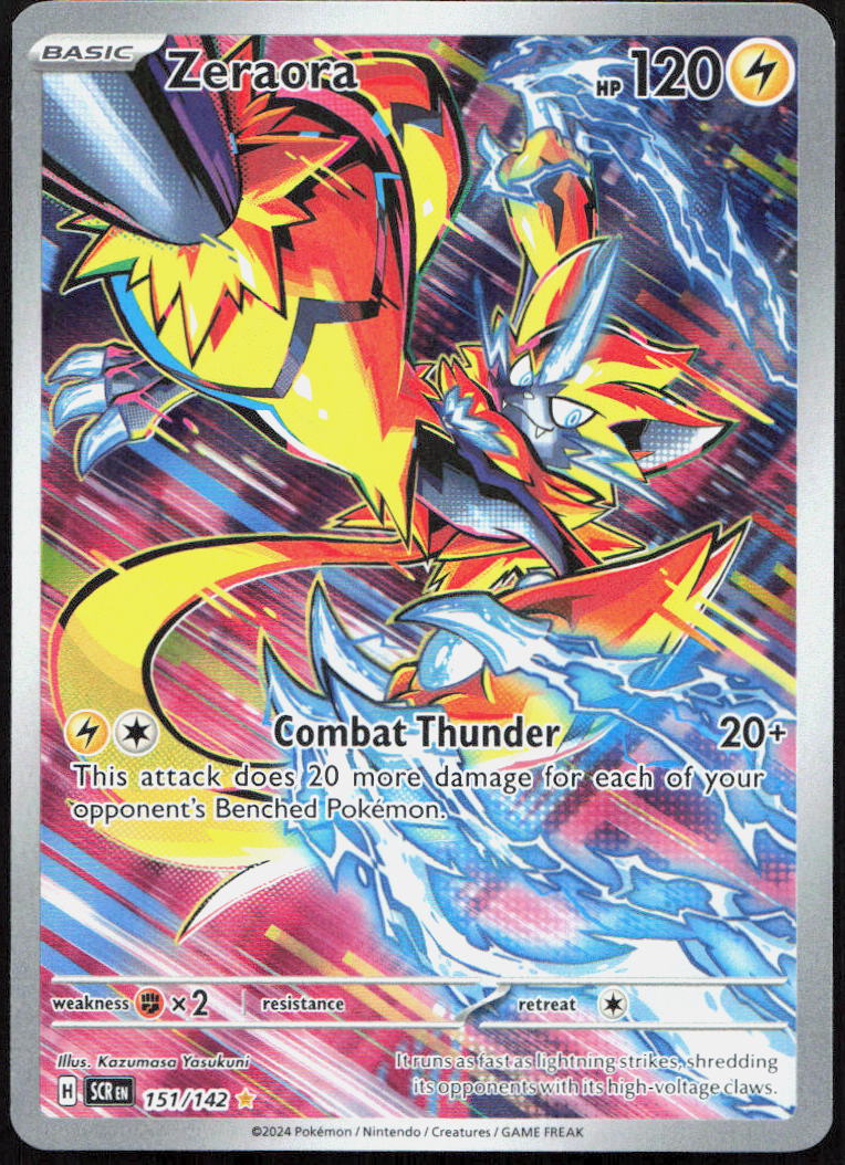 Zeraora 151/142 Illustration Rare Stellar Crown Pokemon