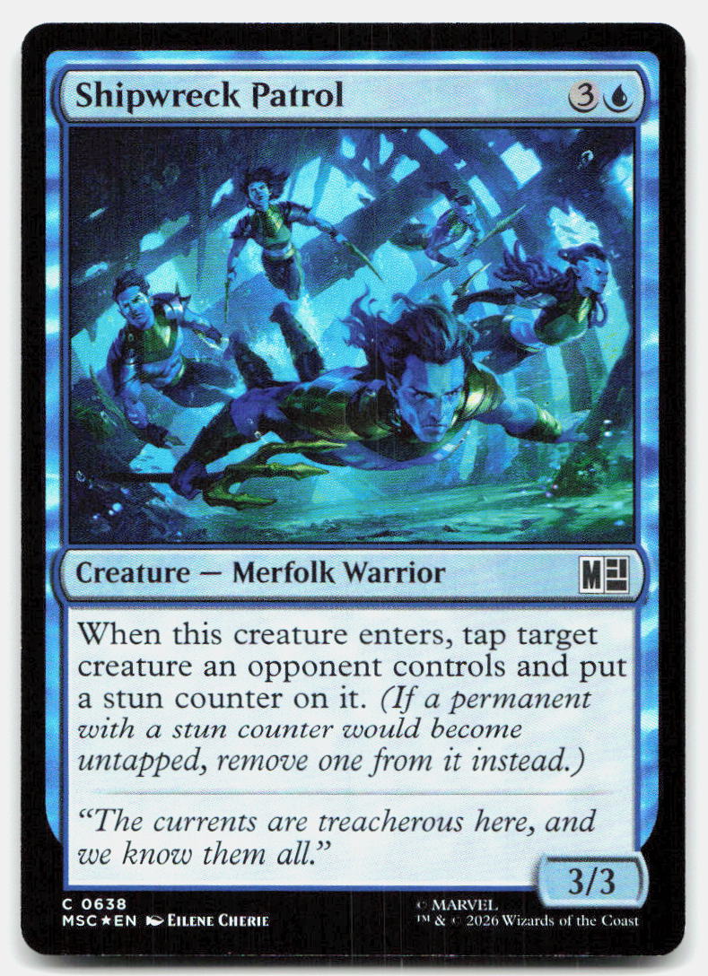 Shipwreck Patrol 638 Common Commander: Marvel Super Heroes Magic: The Gathering
