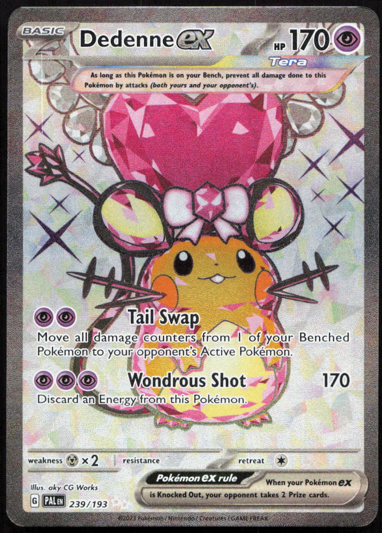Dedenne ex 239/193 Ultra Rare Paldea Evolved Pokemon Holo