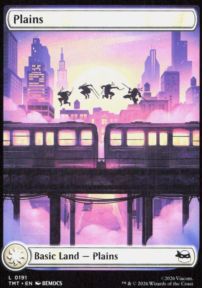 Plains (0191) 0191 Land Teenage Mutant Ninja Turtles Magic: The Gathering