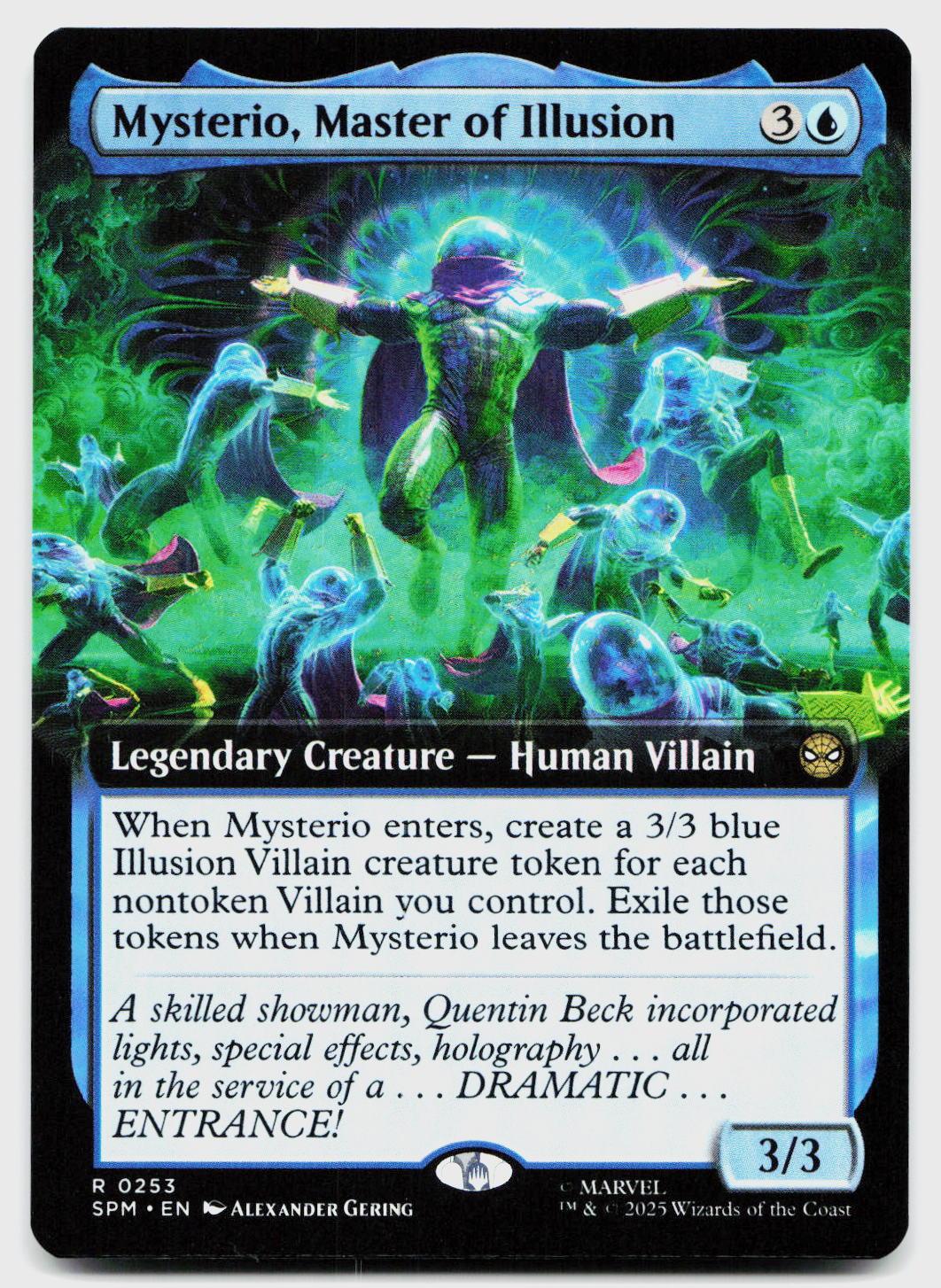 Mysterio, Master of Illusion (Extended Art) 253 Marvel's Spider-Man MTG