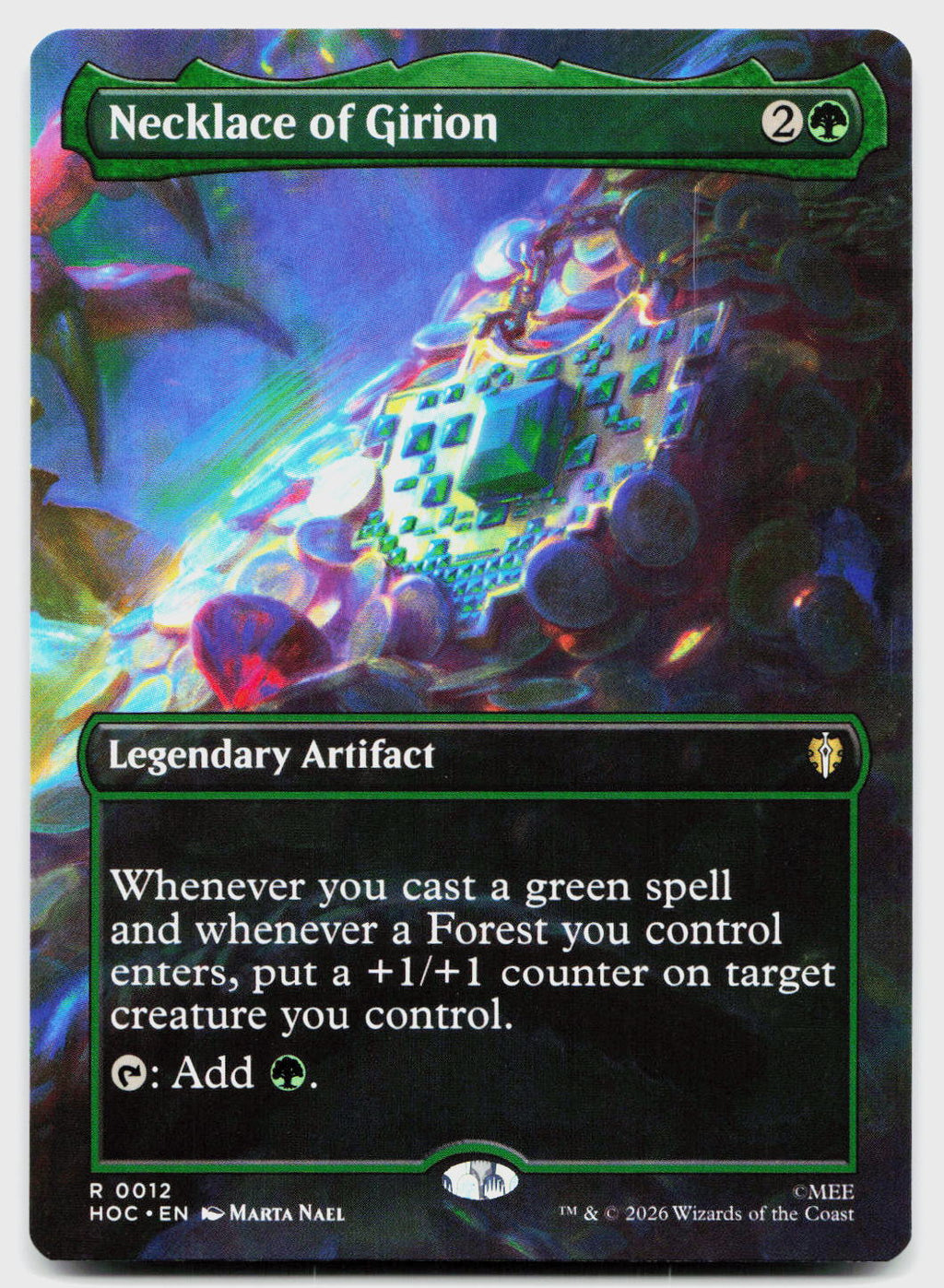 Necklace of Girion (BORDERLESS) The Hobbit Eternal Magic: The Gathering