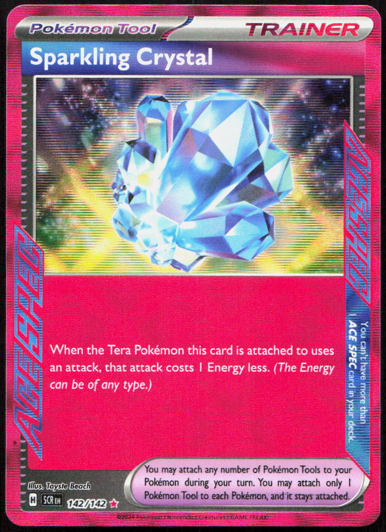 Sparkling Crystal 142/142 ACE SPEC Rare Stellar Crown Pokemon Holo