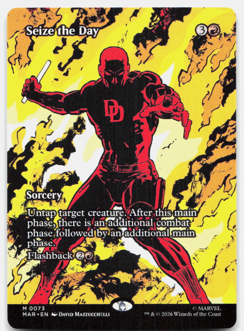 Seize the Day (Borderless) 73 Marvel Universe Eternal-Legal Magic: The Gathering