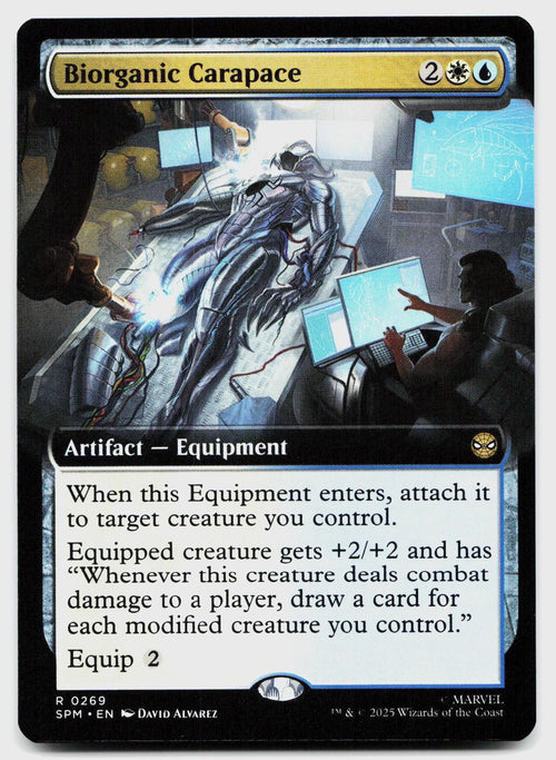 Biorganic Carapace (Extended Art) 269 Marvel's Spider-Man Magic: The Gathering