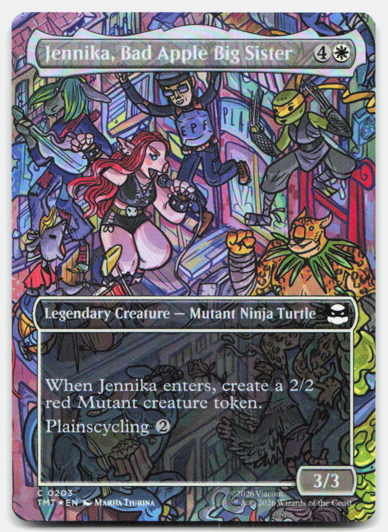 Jennika, Bad Apple Big Sister (Borderless) 0203 Teenage Mutant Ninja Turtles MTG