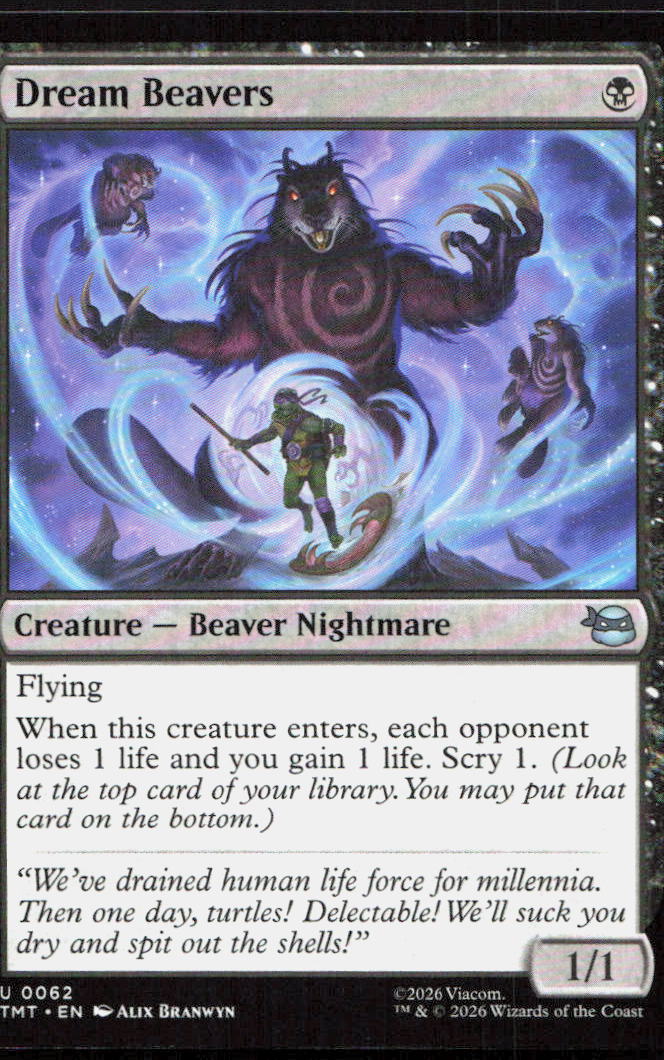 Dream Beavers 0062 Uncommon Teenage Mutant Ninja Turtles Magic: The Gathering