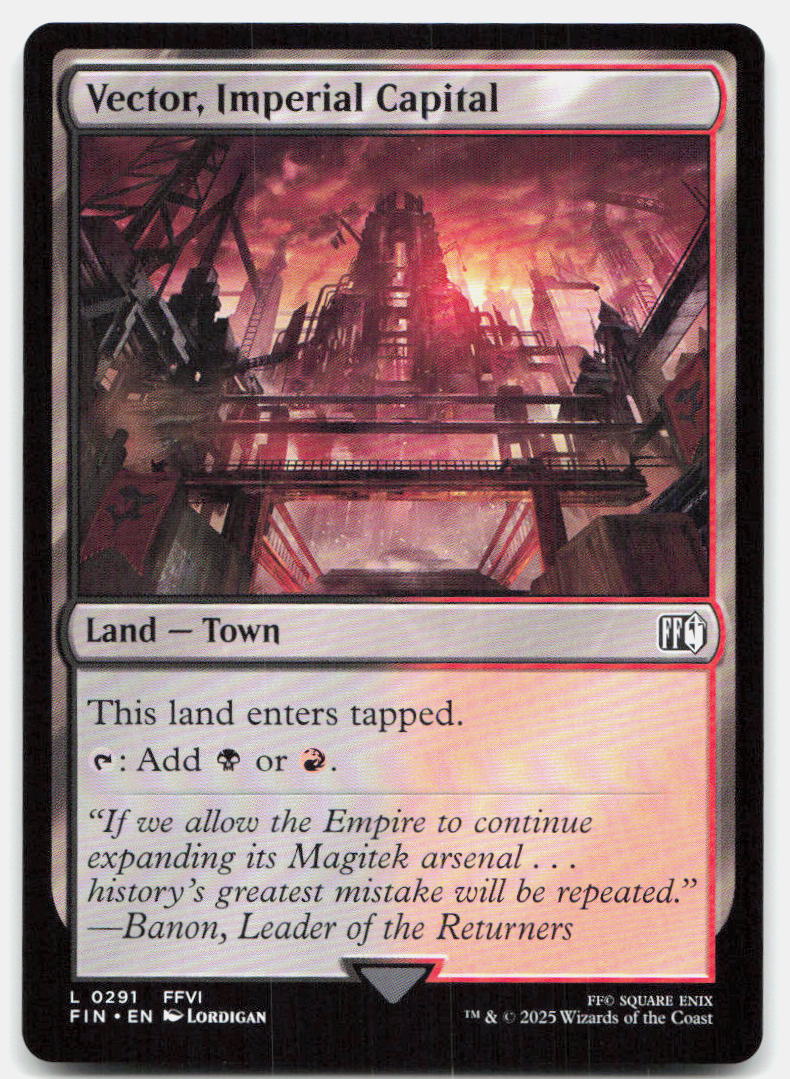 Vector, Imperial Capital 291 Land FINAL FANTASY Magic: The Gathering