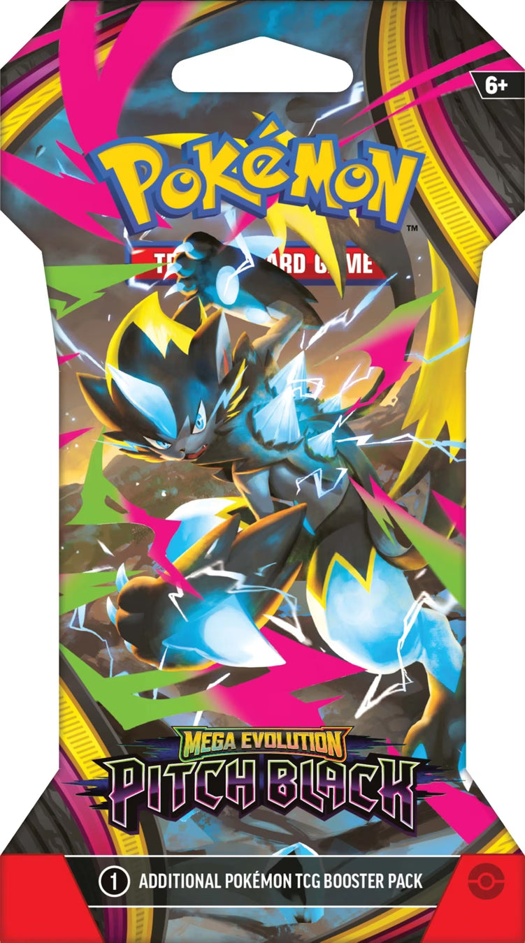 Pokémon - Mega Evolution Pitch Black Sleeved Booster Pack