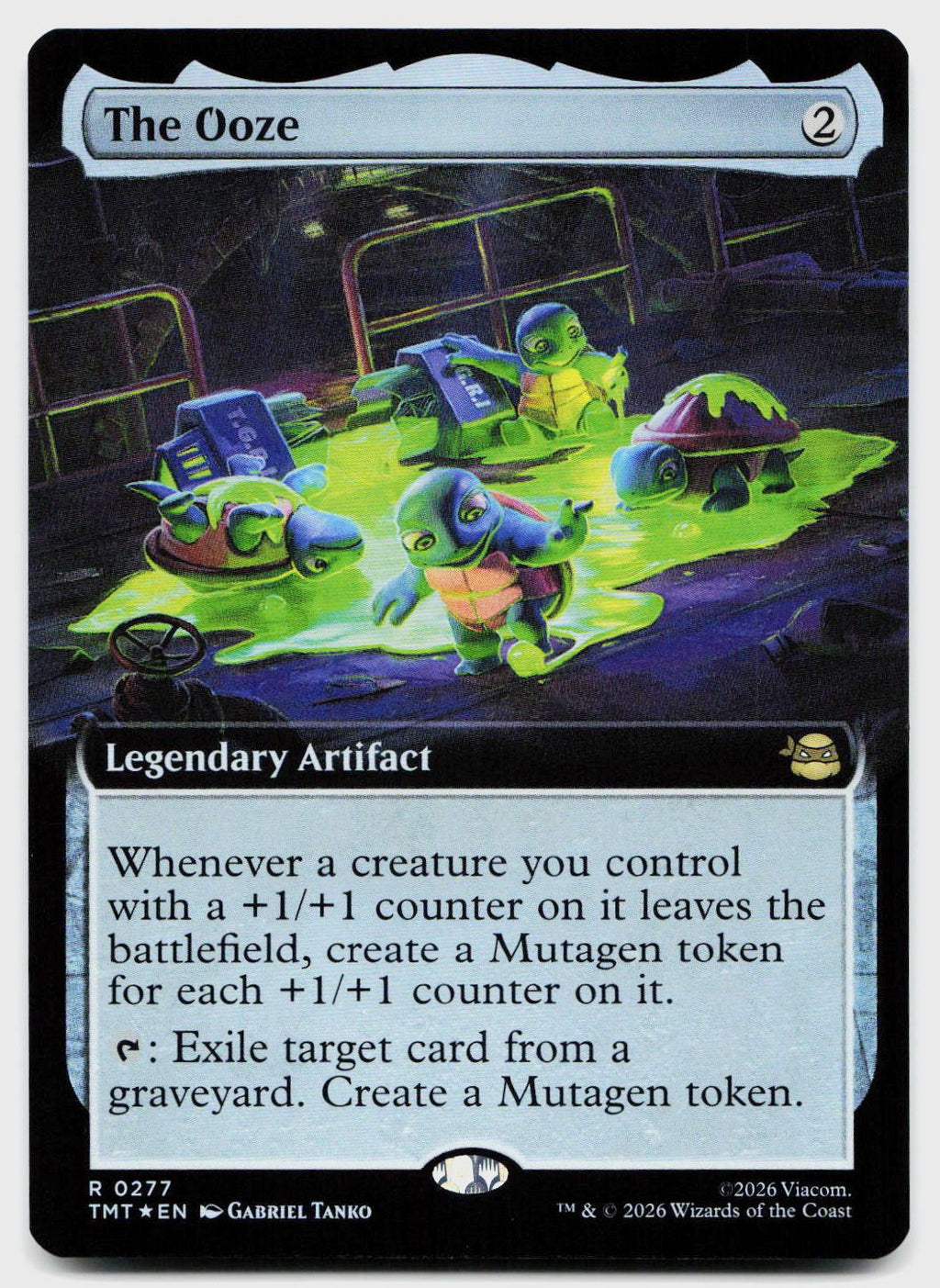 The Ooze (Extended Art) 0277 Teenage Mutant Ninja Turtles MTG Foil
