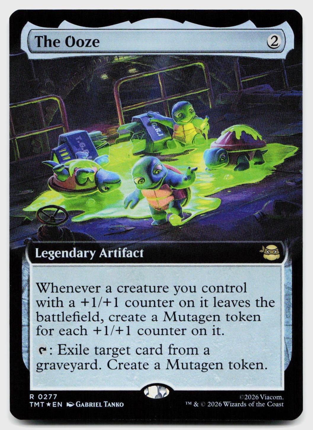 The Ooze (Extended Art) 0277 Teenage Mutant Ninja Turtles MTG Foil