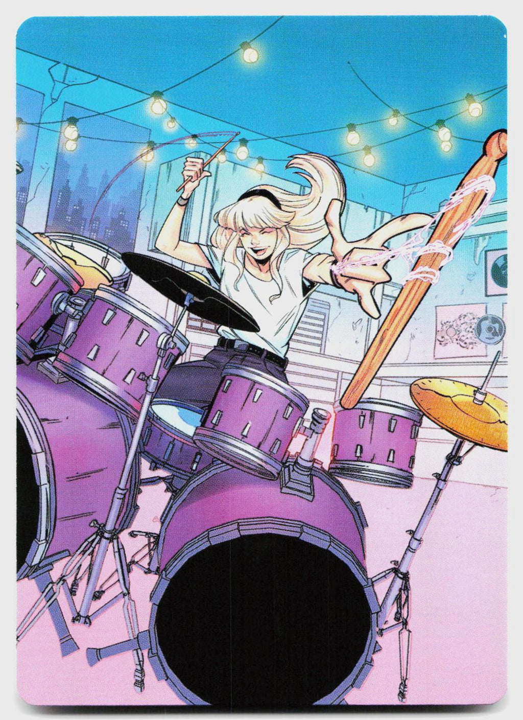 Gwen Stacy Art Card (34/54) 34 Art Series: Marvel's Spider-Man MTG