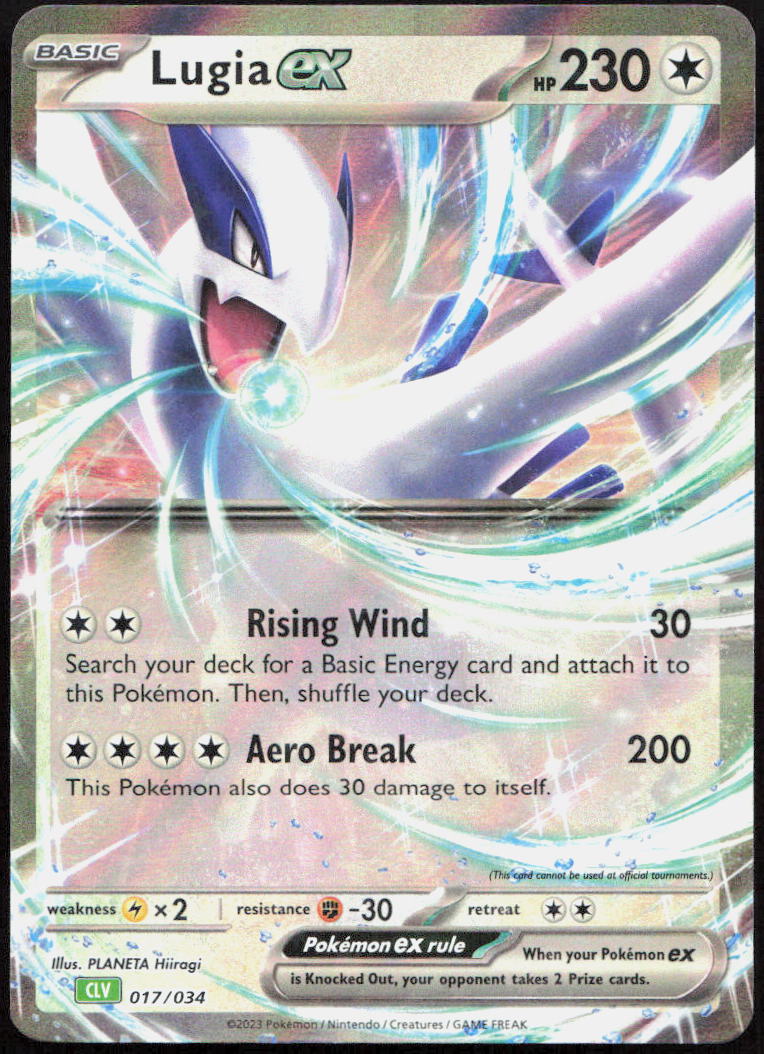 Lugia ex 017/034 Holo Trading Card Game Classic Pokemon Holo