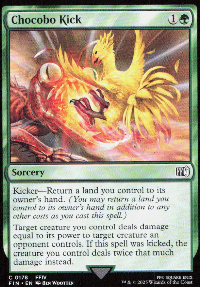 Chocobo Kick 178 Common FINAL FANTASY Magic: The Gathering