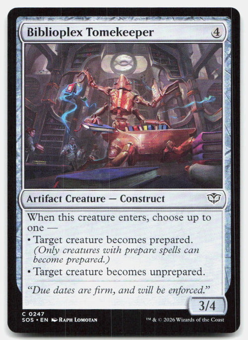 Biblioplex Tomekeeper 247 Common Secrets of Strixhaven Magic: The Gathering