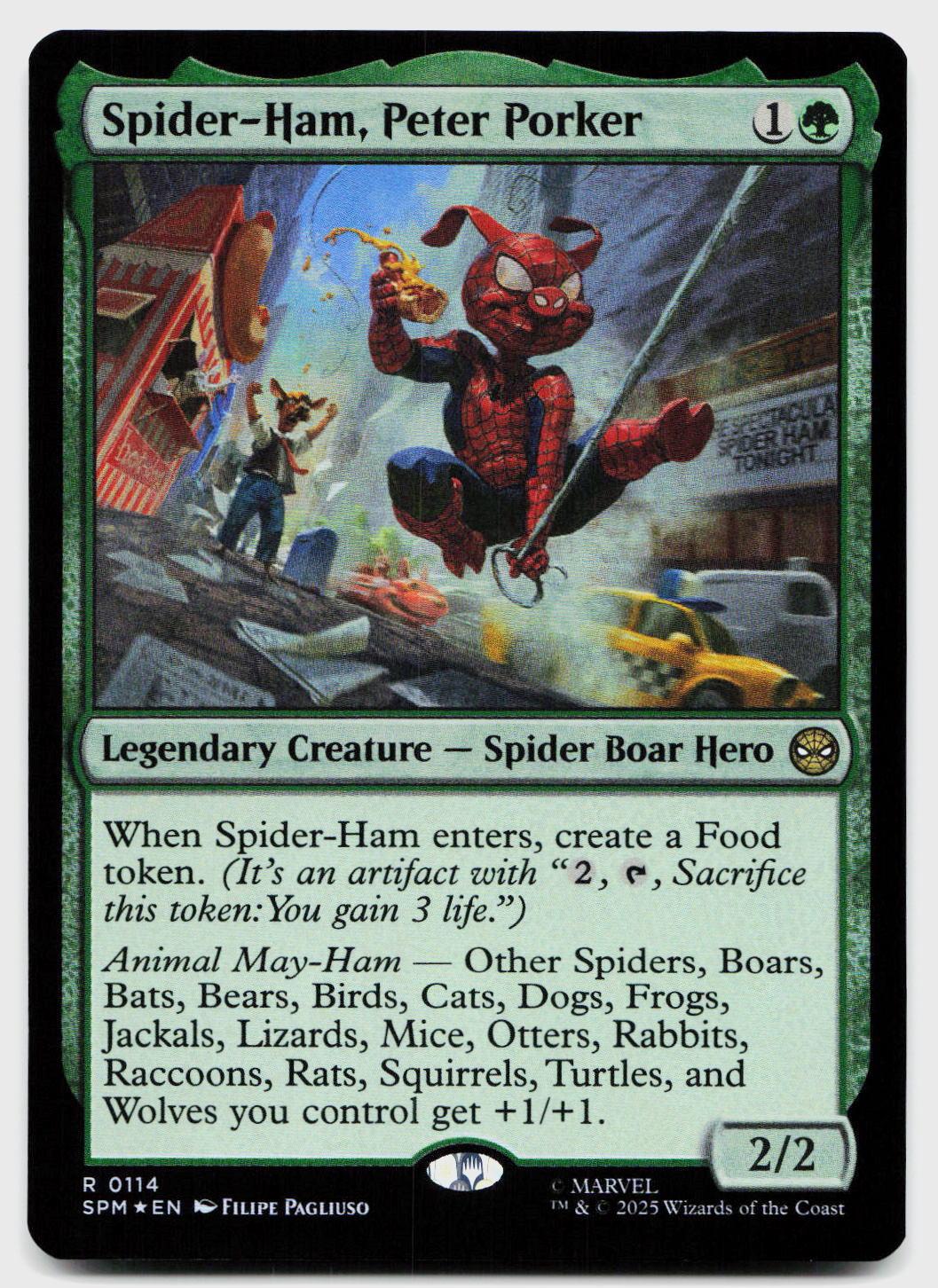 Spider-Ham, Peter Porker 114 Rare Marvel's Spider-Man Magic: The Gathering