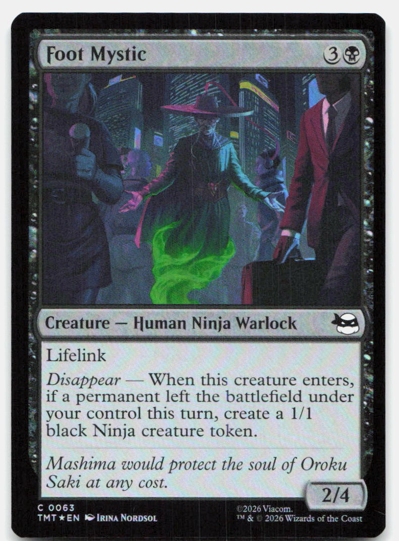 Foot Mystic 0063 Common Teenage Mutant Ninja Turtles Magic: The Gathering