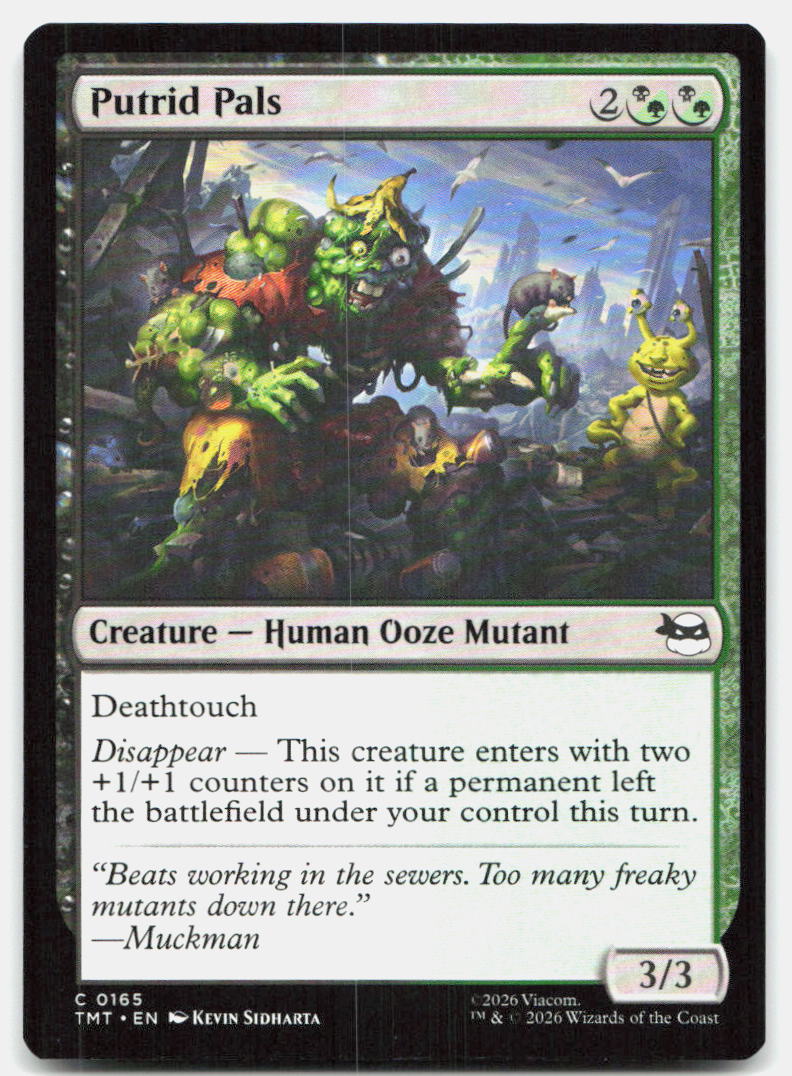 Putrid Pals 0165 Common Teenage Mutant Ninja Turtles Magic: The Gathering