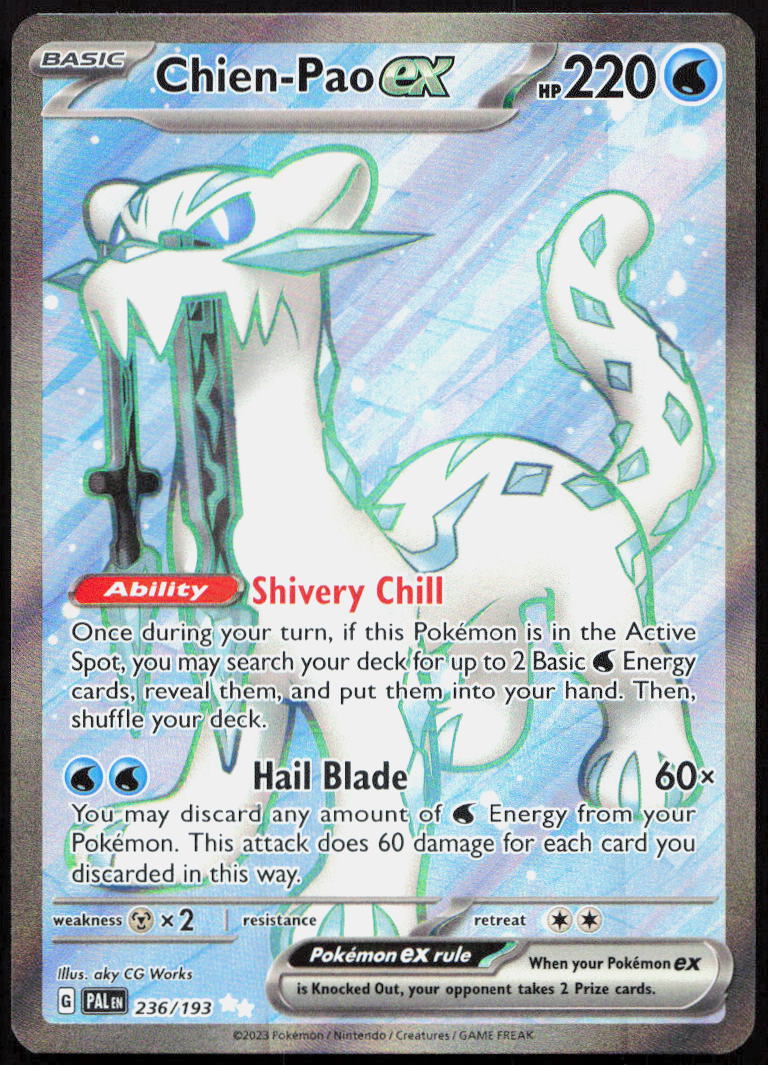 Chien-Pao ex 236/193 Ultra Rare Paldea Evolved Pokemon Holo