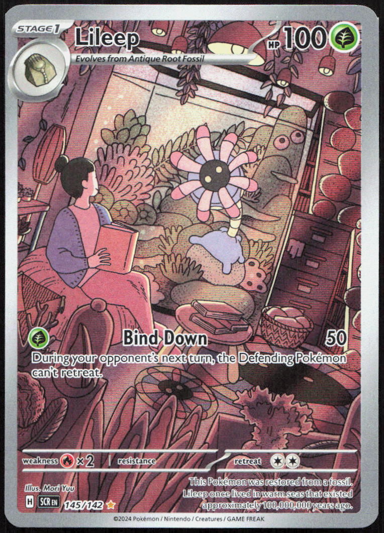 Lileep 145/142 Illustration Rare Stellar Crown Pokemon