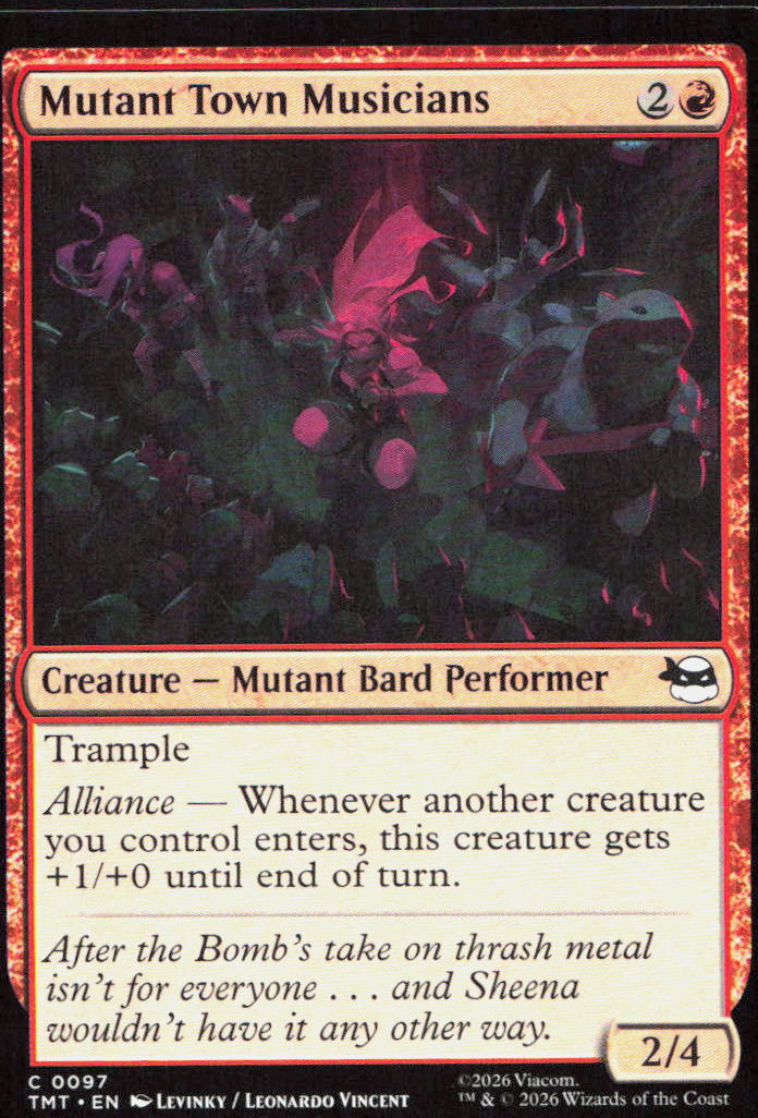 Mutant Town Musicians 0097 Teenage Mutant Ninja Turtles Magic: The Gathering