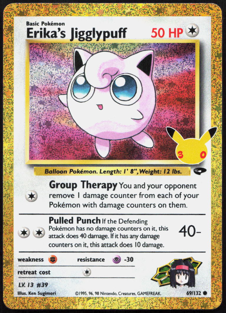 Erika's Jigglypuff 69/132 Holo ME: 30th Celebration Classic Collection Pokemon