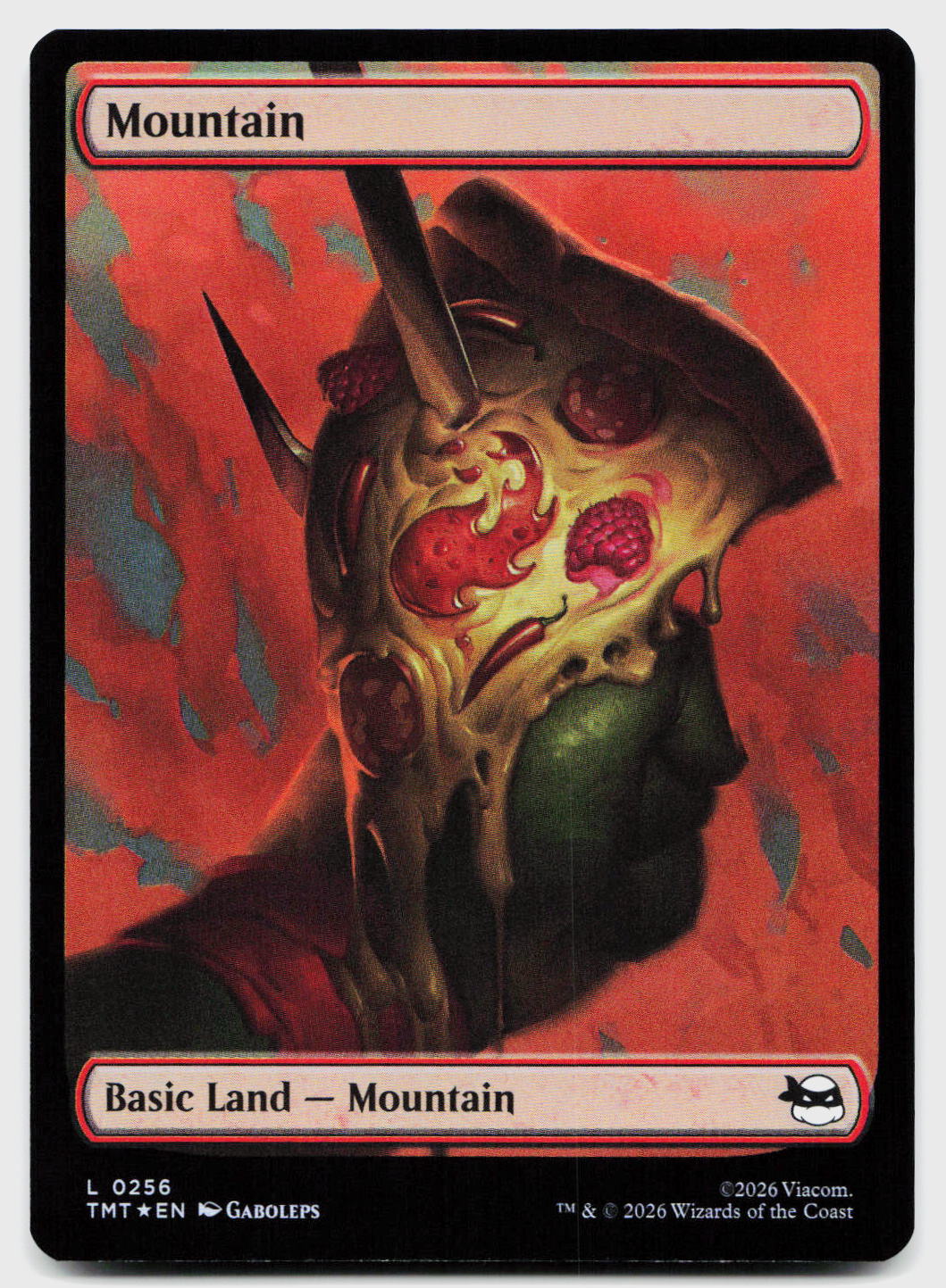 Mountain (0256) 0256 Land Teenage Mutant Ninja Turtles Magic: The Gathering Foil