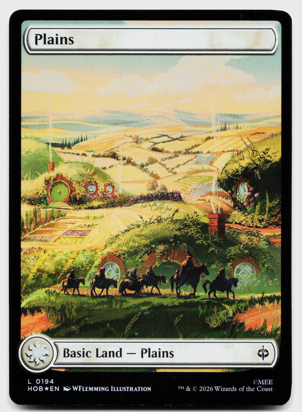 Plains (0194) 194 Land The Hobbit Magic: The Gathering Foil