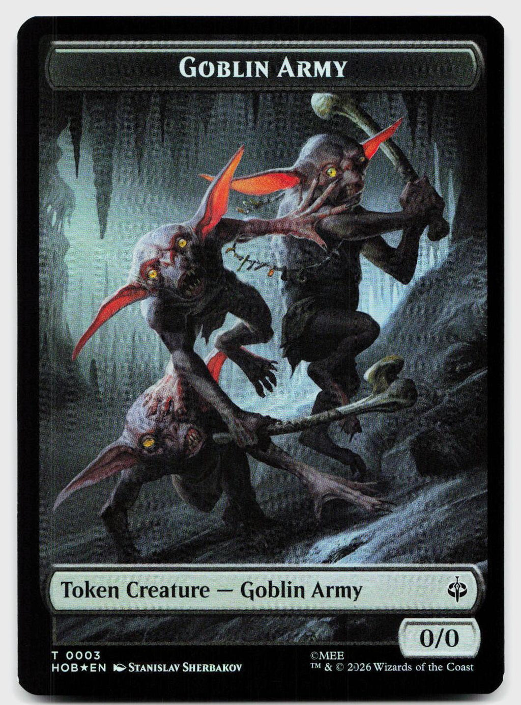 Goblin Army (0003) // Treasure (0012) Double-Sided Token 3 // 12 The Hobbit MTG Down Under Trading Cards Australia