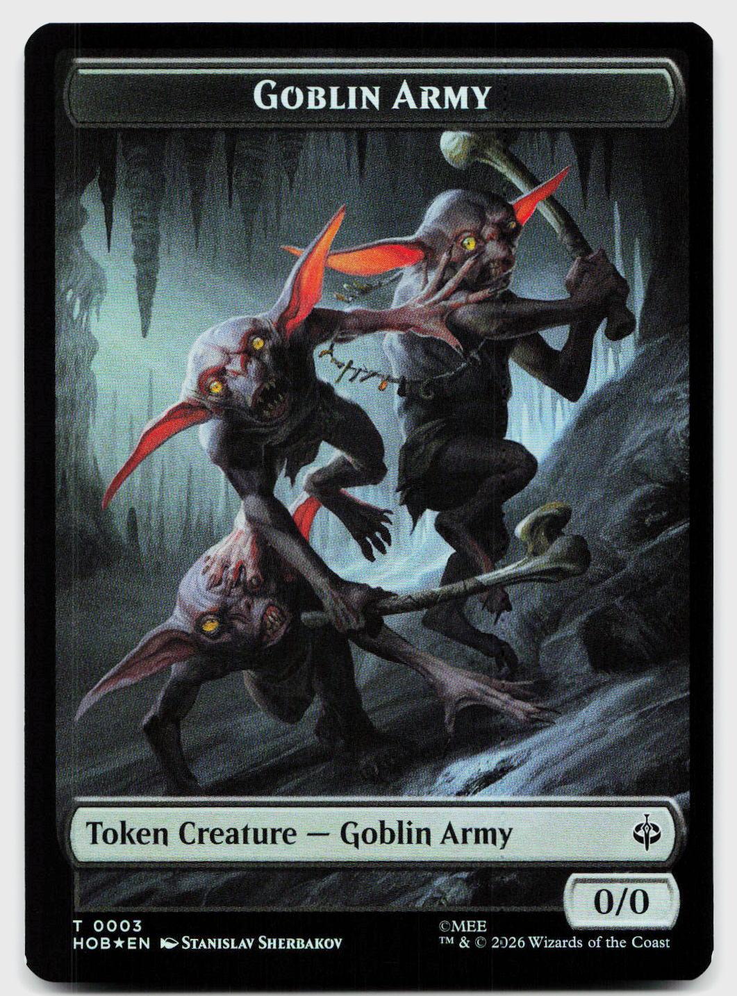 Goblin Army (0003) // Treasure (0012) Double-Sided Token 3 // 12 The Hobbit MTG Down Under Trading Cards Australia