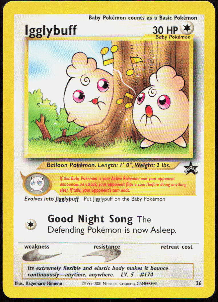 Igglybuff 36 Promo Wizards Black Star Promos Pokemon