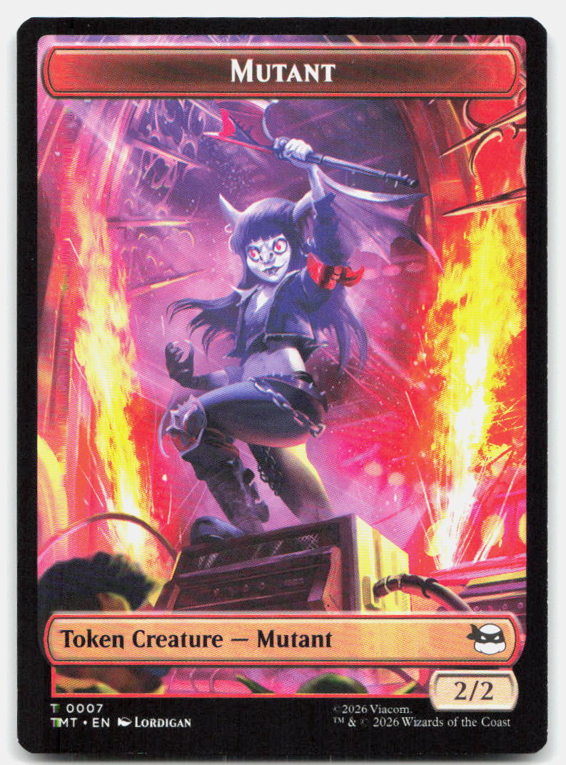 Mutagen // Food Double-Sided Token 9 // 8 Teenage Mutant Ninja Turtles MTG