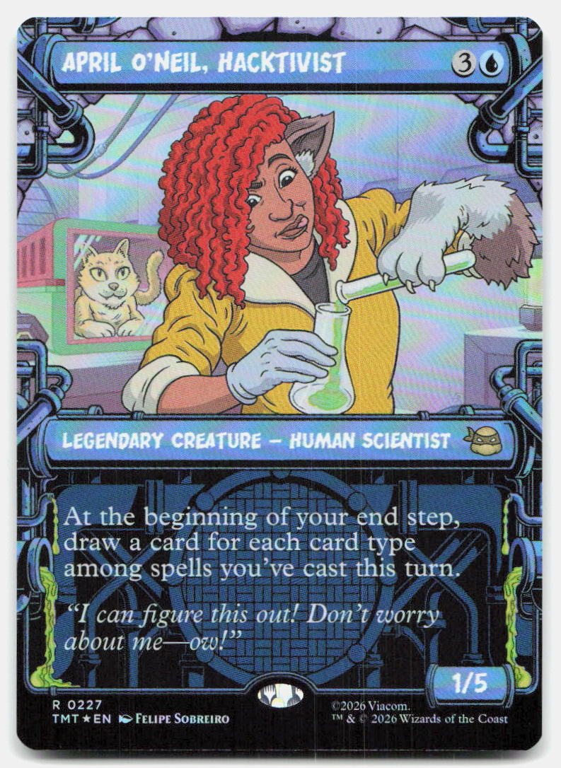 April O'Neil, Hacktivist (0227) (Showcase) 0227 Teenage Mutant Ninja Turtles MTG