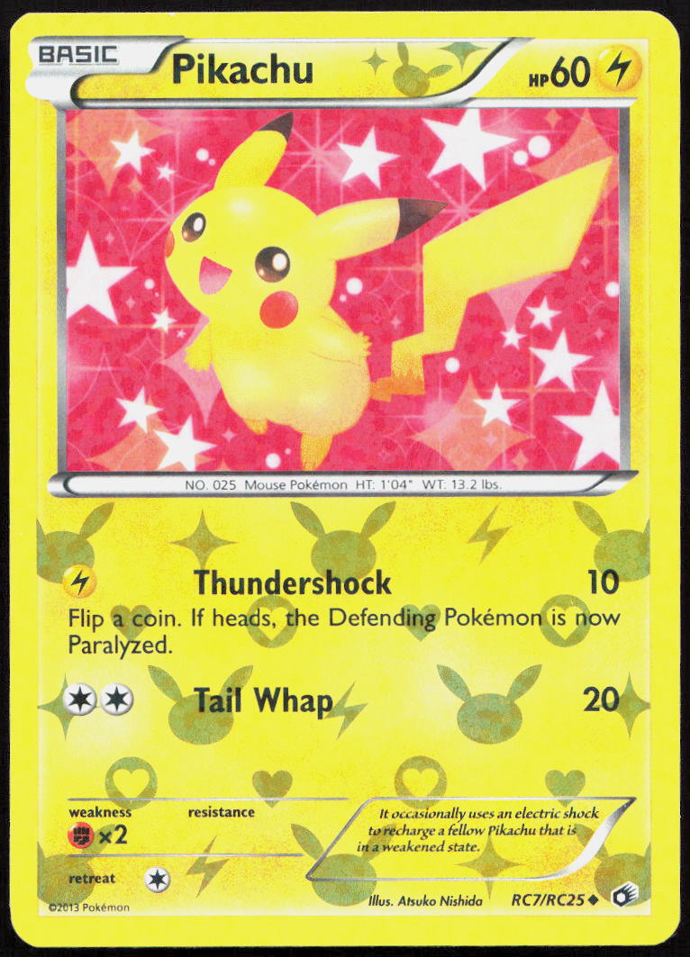 Pikachu RC7/RC25 Holo Uncommon Legendary Treasures: Radiant Collection Pokemon