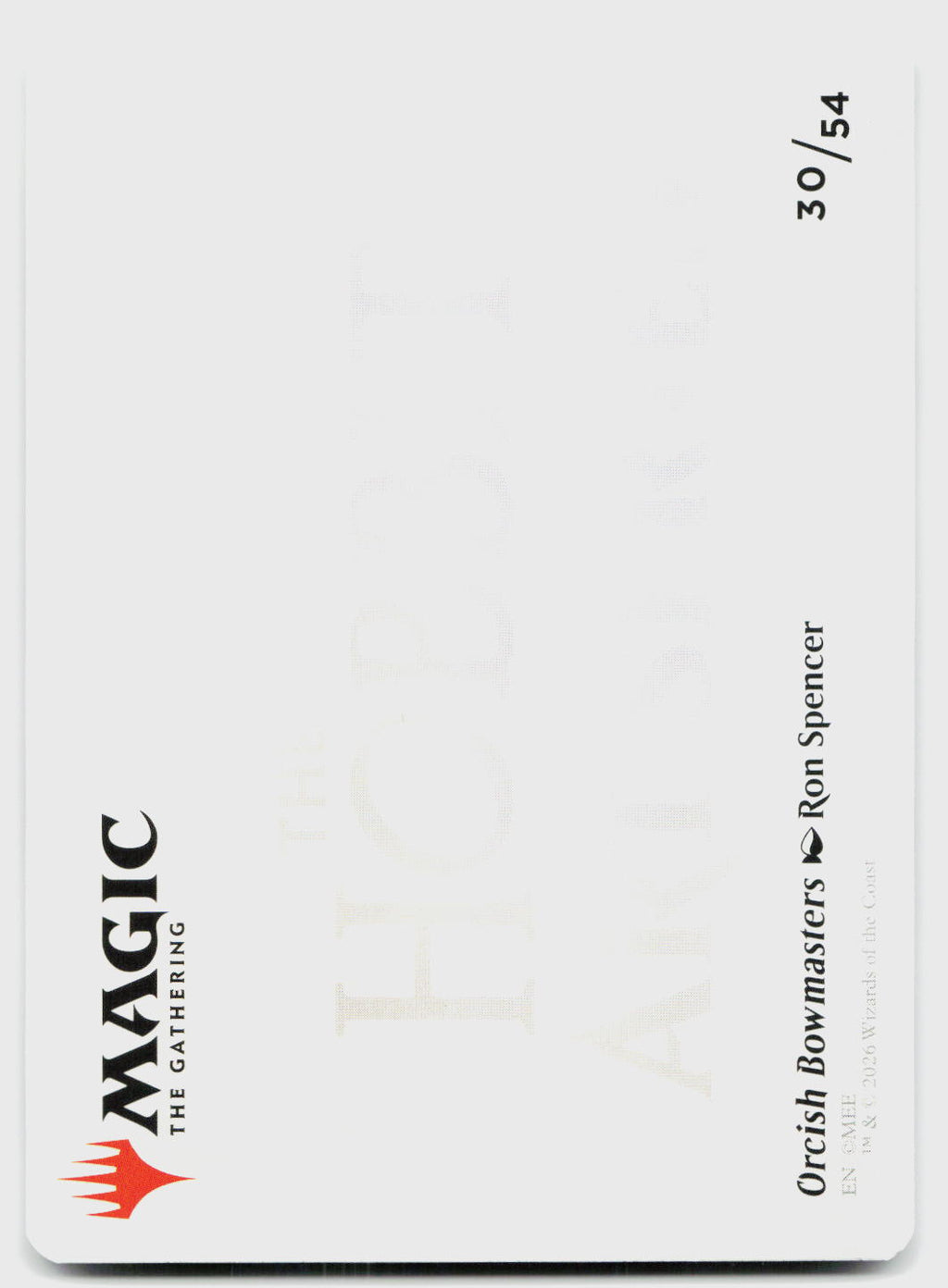 Orcish Bowmasters (Borderless) The Hobbit Magic: The Gathering Down Under Trading Cards Australia