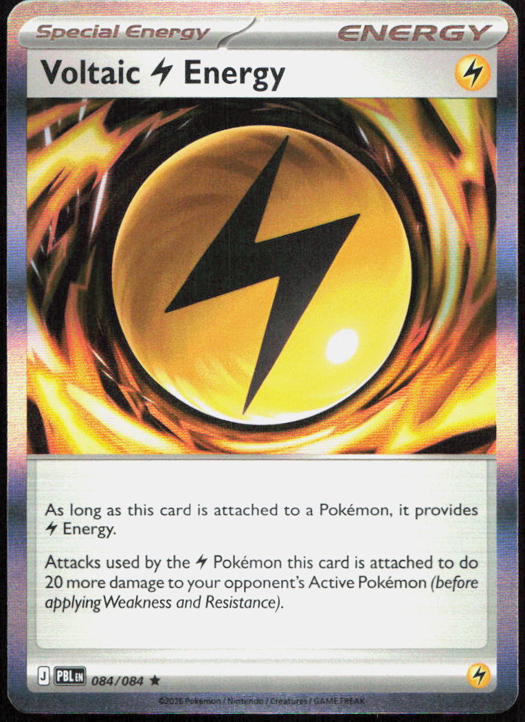 Voltaic Lightning Energy 084/084 Holo Rare Pitch Black Pokemon