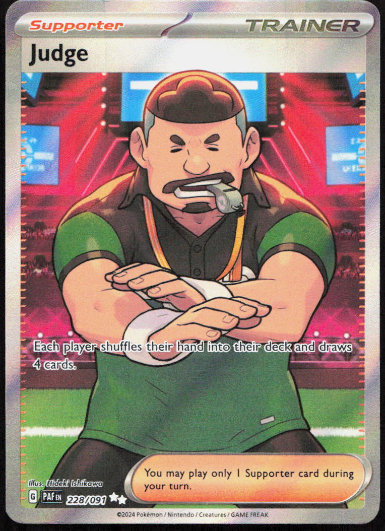 Judge 228/091 Ultra Rare Paldean Fates Pokemon