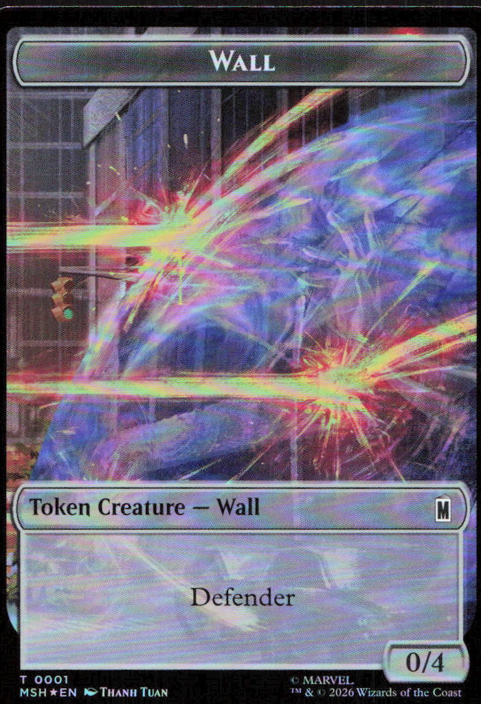 Wall // Alien Double-Sided Token 001/011 Marvel Super Heroes MTG