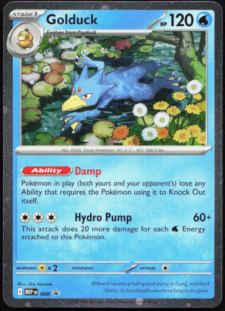 Golduck 008 Holo Promo ME: Mega Evolution Black Star Promo Pokemon