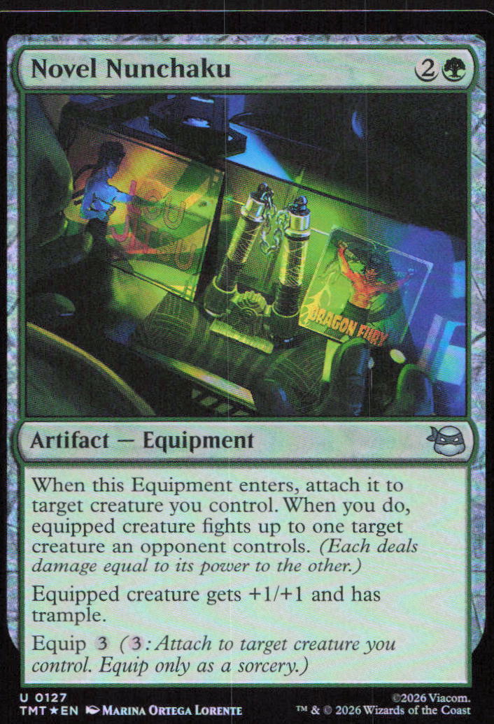 Novel Nunchaku 0127 Uncommon Teenage Mutant Ninja Turtles Magic: The Gathering