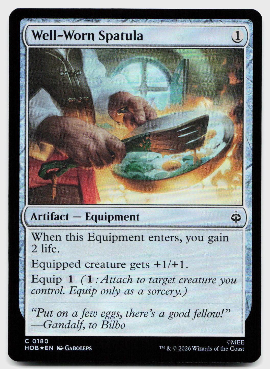 Well-Worn Spatula 180 Common The Hobbit Magic: The Gathering Foil