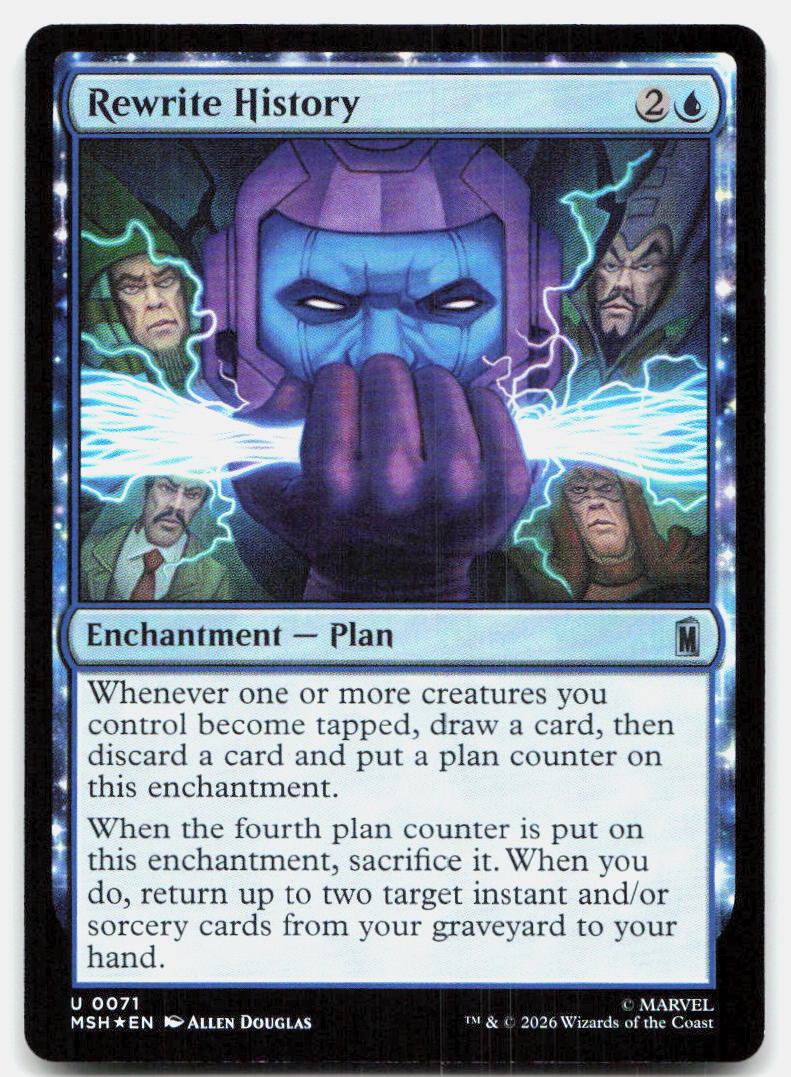 Rewrite History 71 Uncommon Marvel Super Heroes Magic: The Gathering