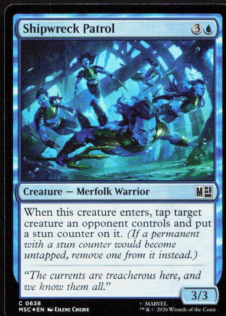 Shipwreck Patrol 638 Common Commander: Marvel Super Heroes Magic: The Gathering