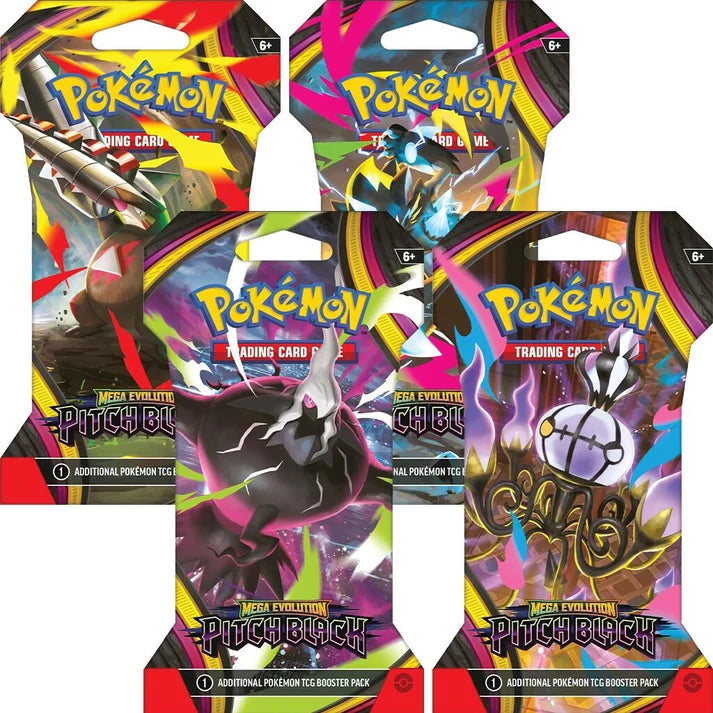 Pokémon - Mega Evolution Pitch Black Sleeved Booster Pack