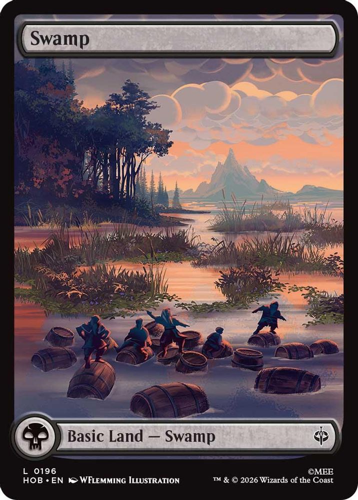 Swamp (0196) 196 Land The Hobbit Magic: The Gathering