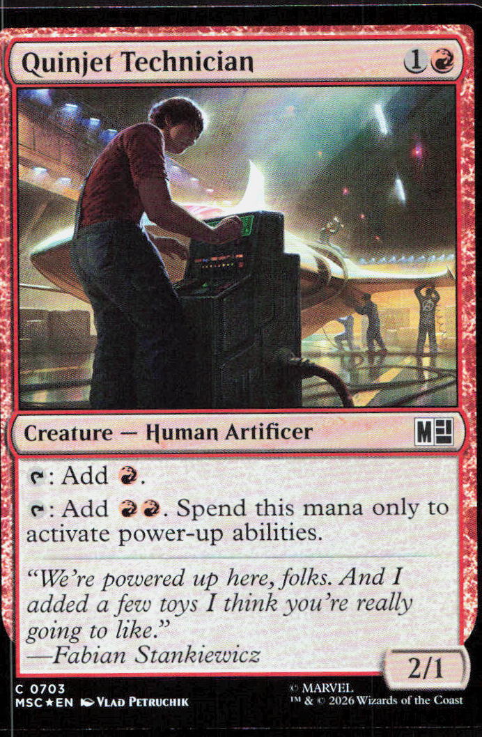 Quinjet Technician 703 Commander: Marvel Super Heroes Magic: The Gathering