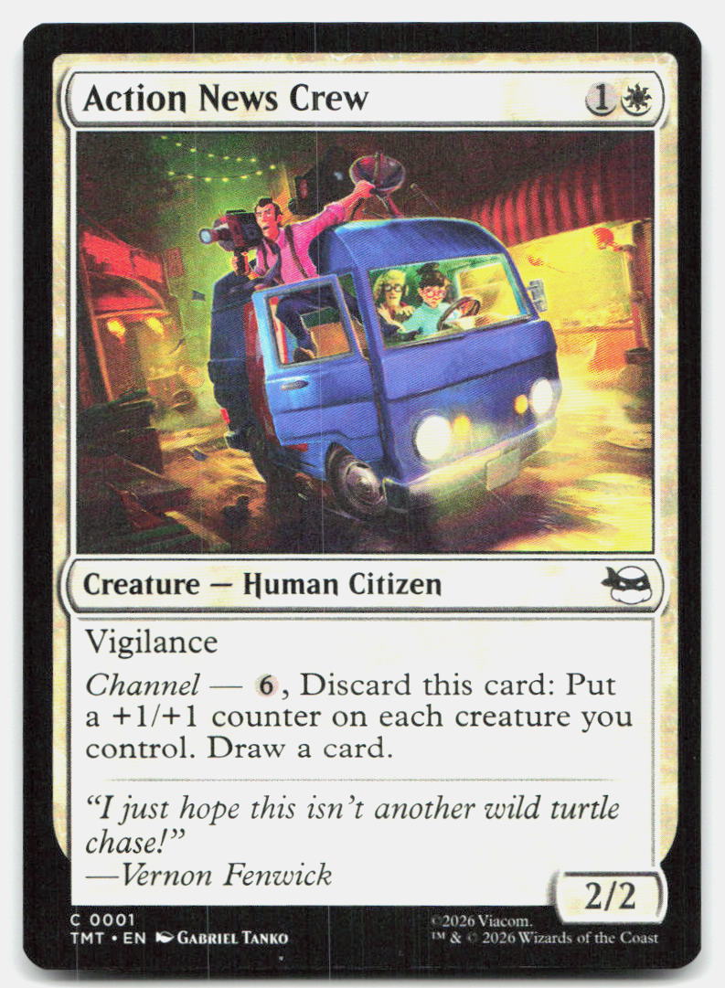 Action News Crew 0001 Common Teenage Mutant Ninja Turtles Magic: The Gathering