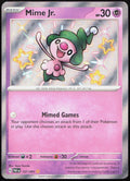 Mime Jr. 157/091 Shiny Rare Paldean Fates Pokemon Holo