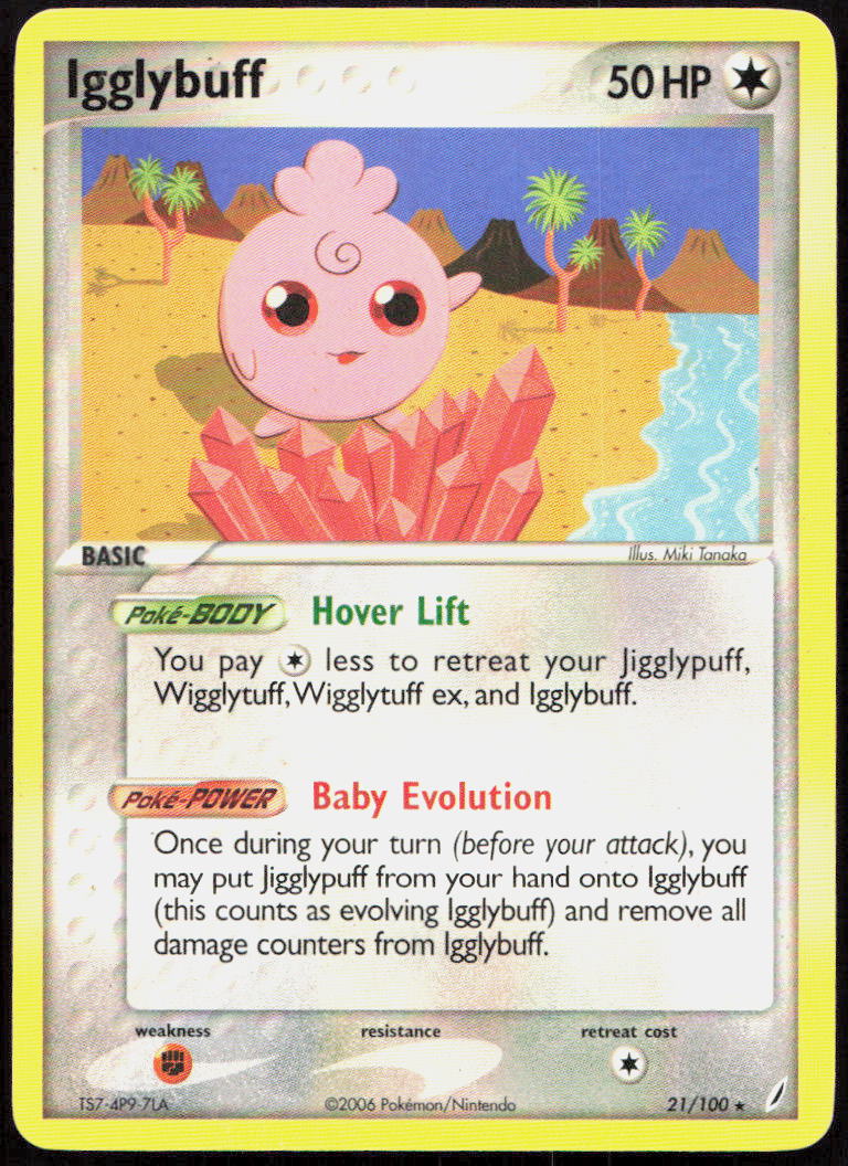 Igglybuff 21/100 Rare Crystal Guardians Pokemon